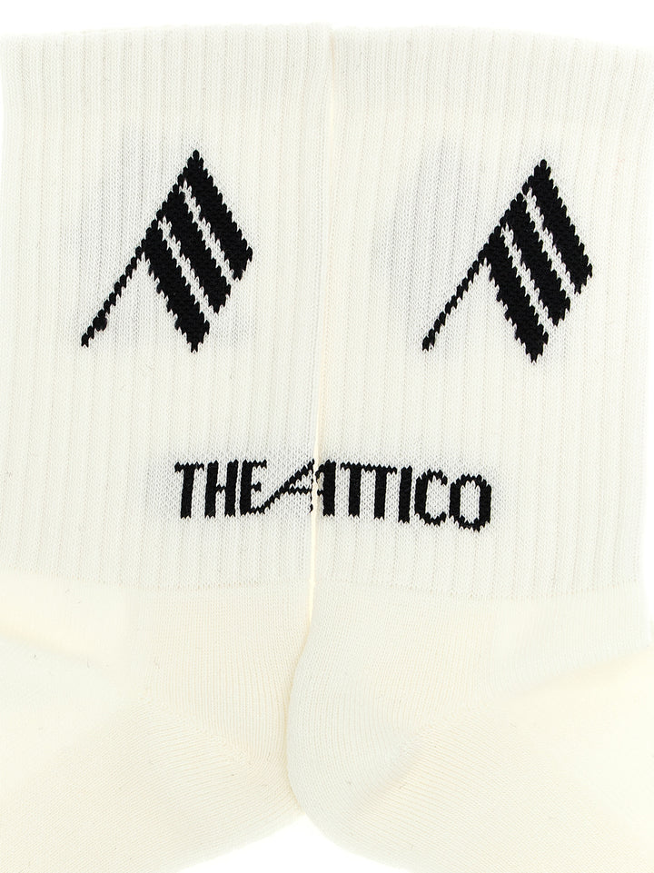 The Attico Bicolor Cotton Socks