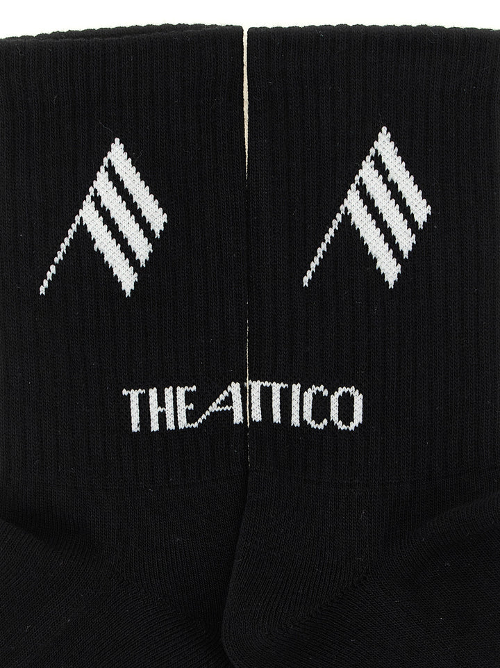 The Attico Bicolor Cotton Socks