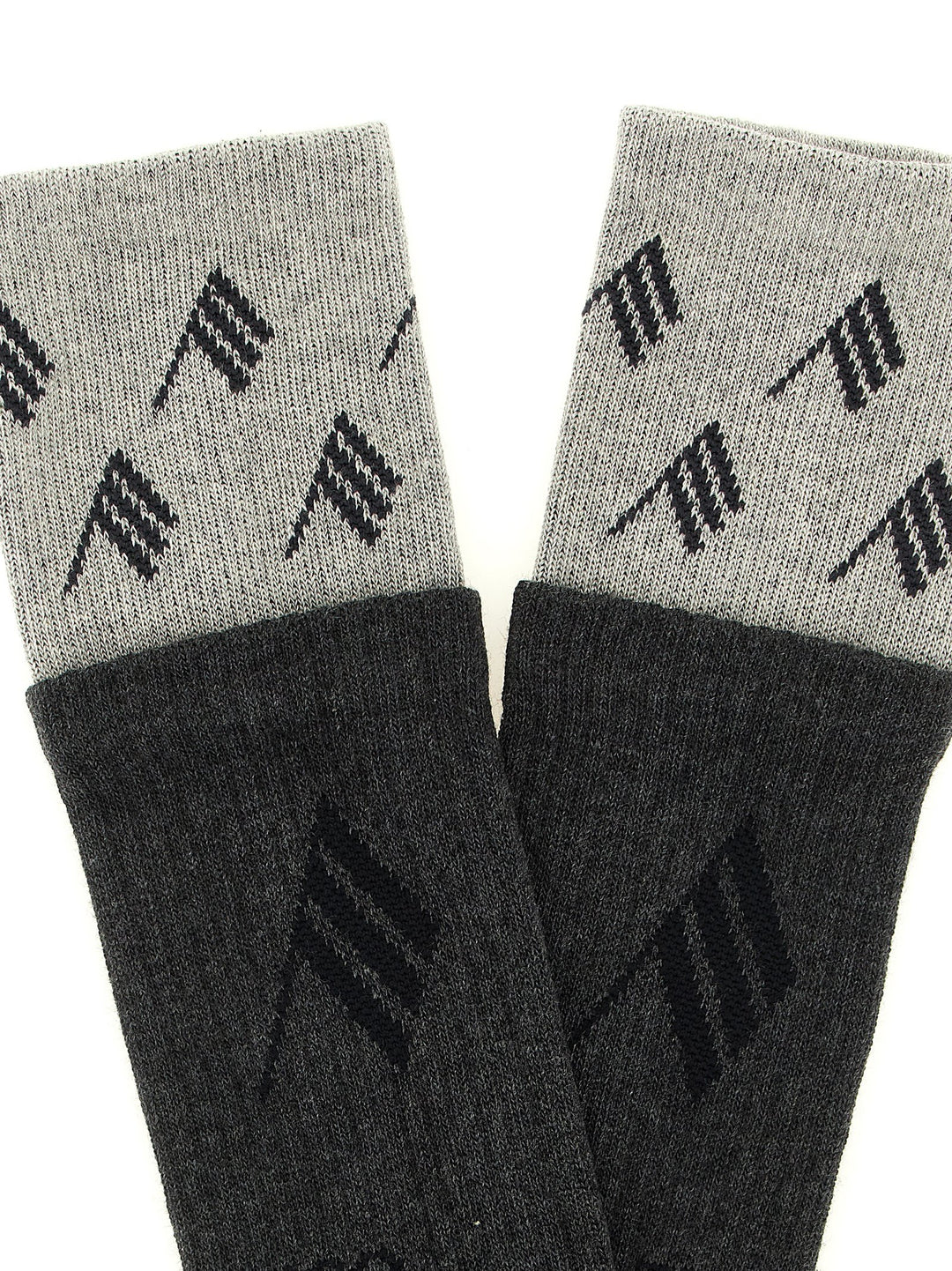 The Attico Gray Cotton Socks