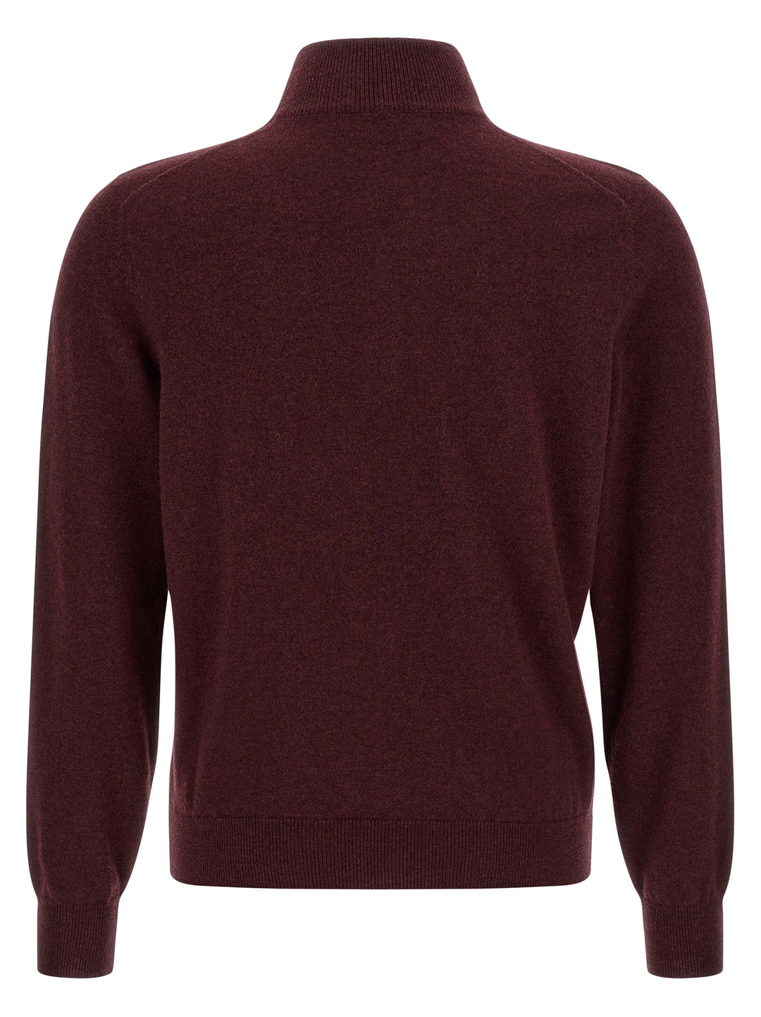 Brunello Cucinelli Bordeaux Cashmere Cardigan