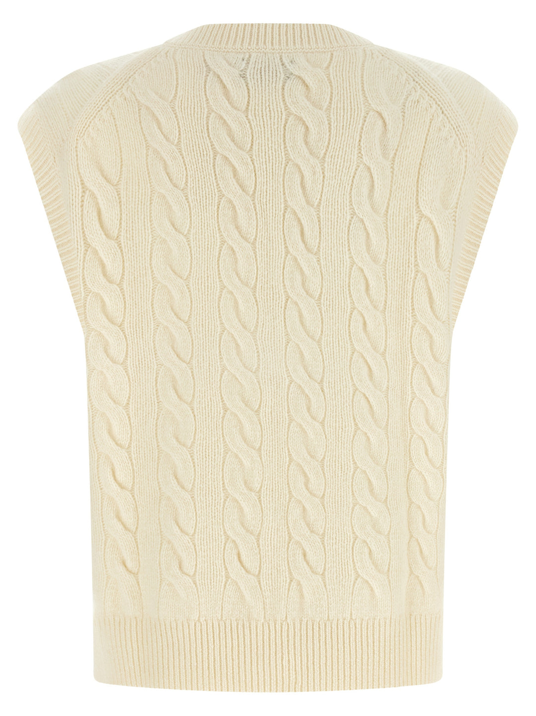 Polo Ralph Lauren White Wool Sleeveless Jacket