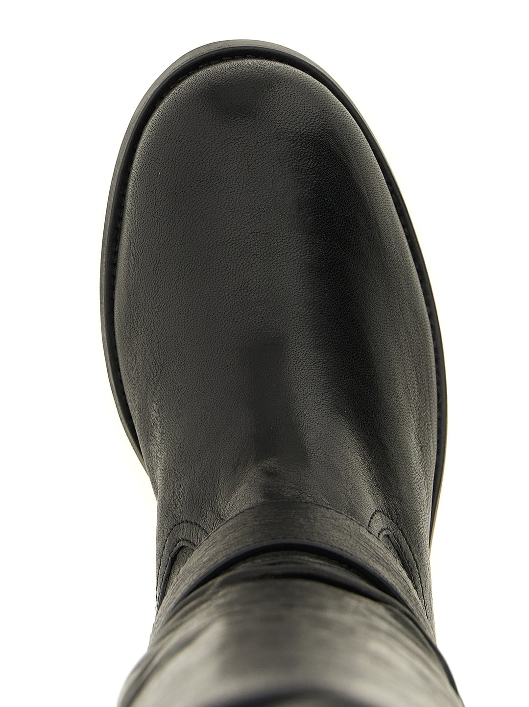 Jimmy Choo Black Leather Over The Knee