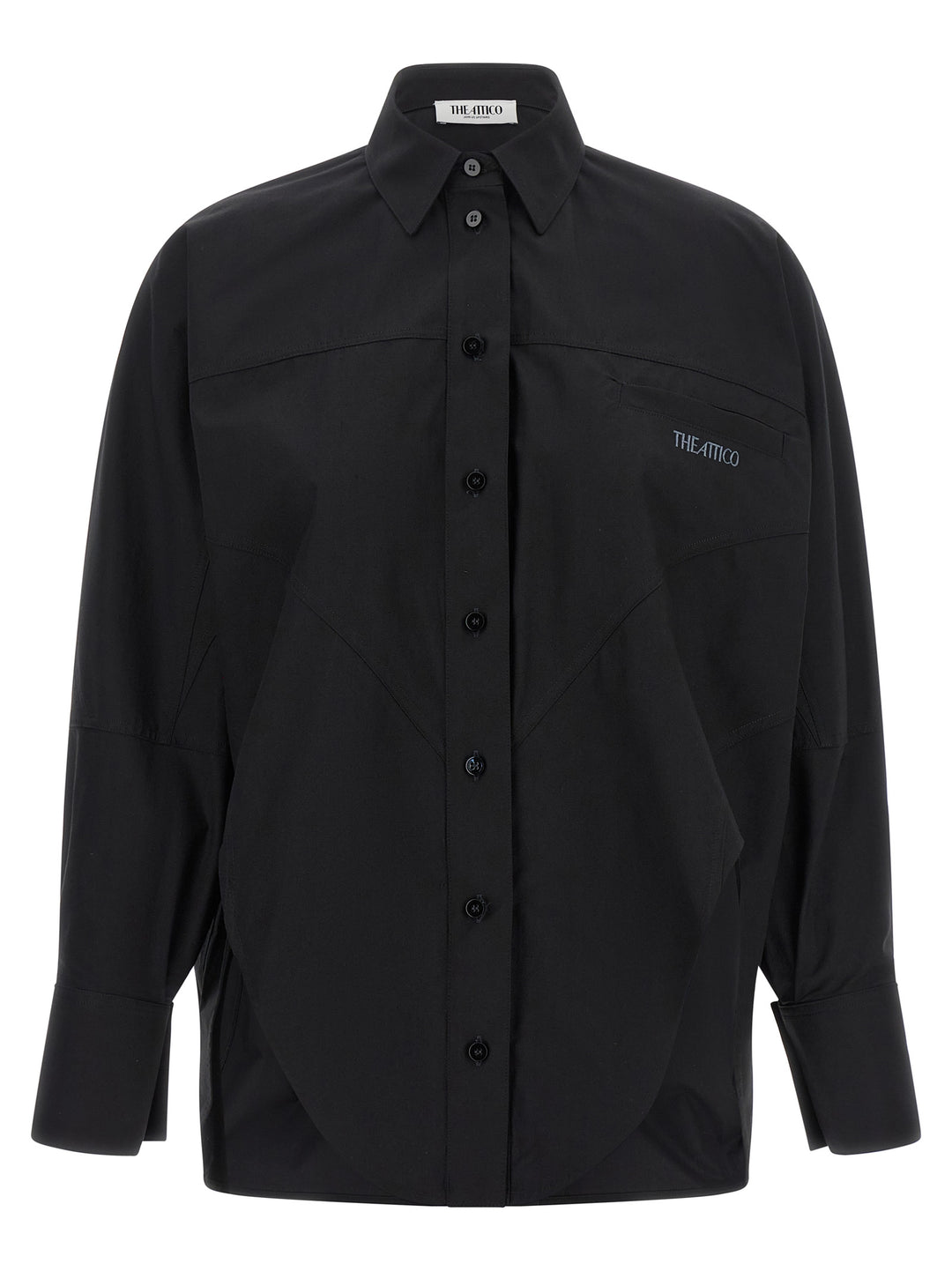The Attico Black Cotton Blouse