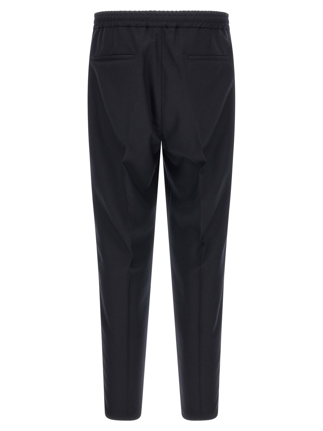 Brunello Cucinelli Blue Virgin Wool Casual Pants