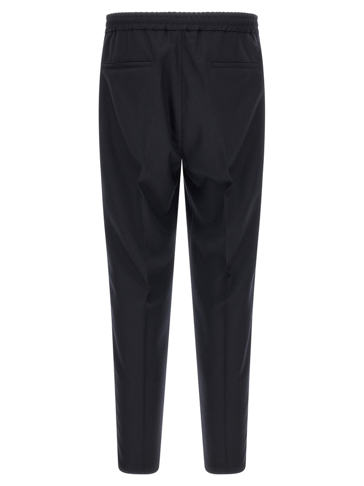 Brunello Cucinelli Blue Virgin Wool Casual Pants