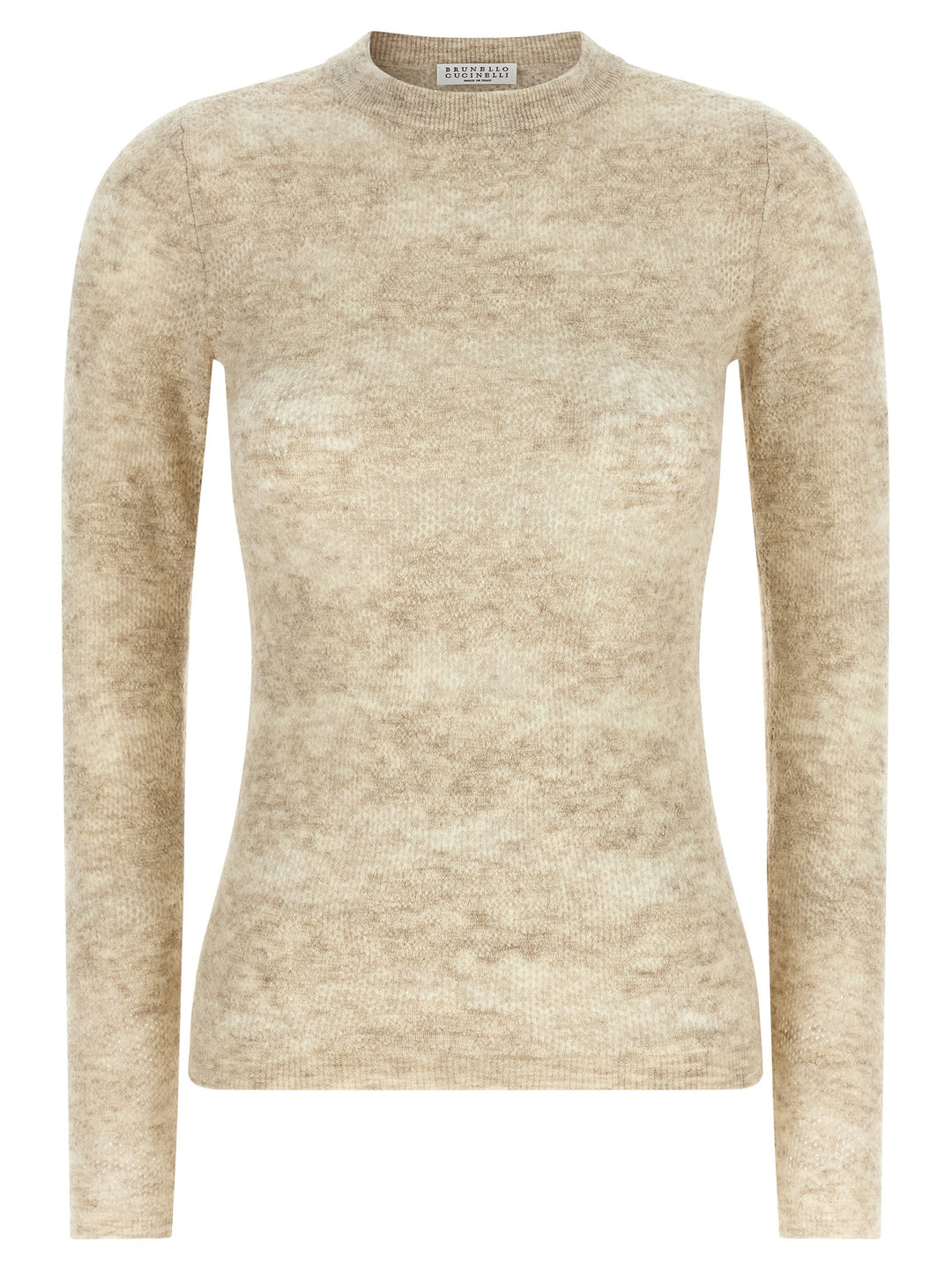 Brunello Cucinelli Beige Silk Cardigan