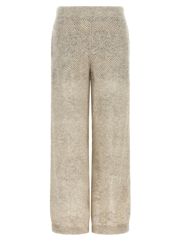 Brunello Cucinelli Beige Nylon Casual Pants