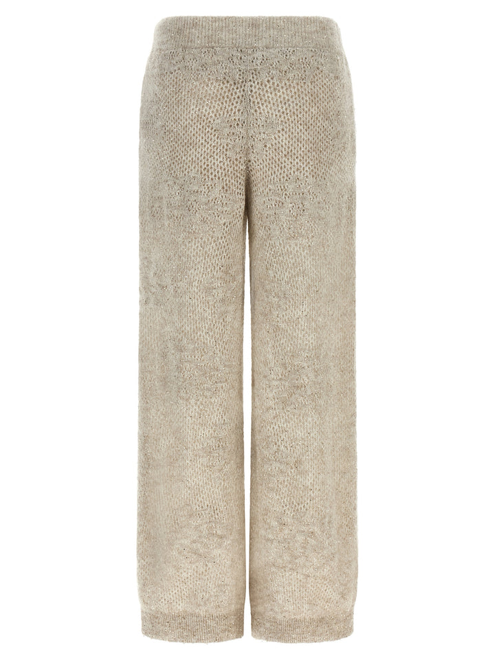 Brunello Cucinelli Beige Nylon Casual Pants