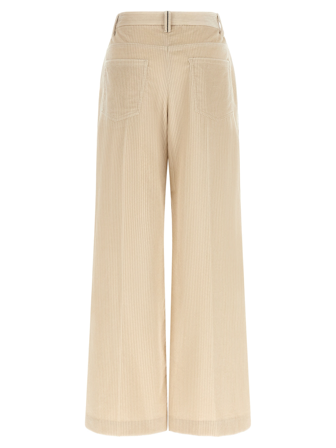 Brunello Cucinelli Beige Cotton Casual Pants