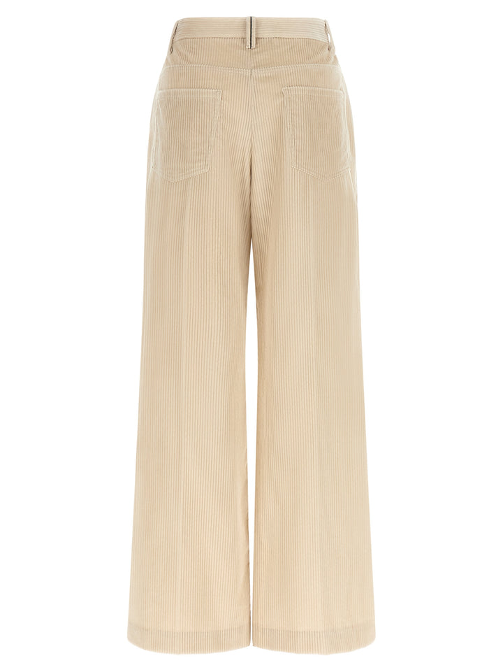 Brunello Cucinelli Beige Cotton Casual Pants