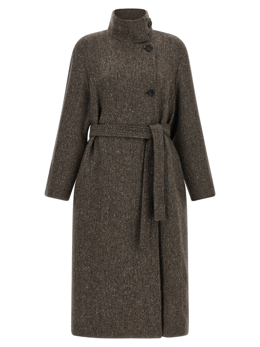 Brunello Cucinelli Brown Virgin Wool Coat