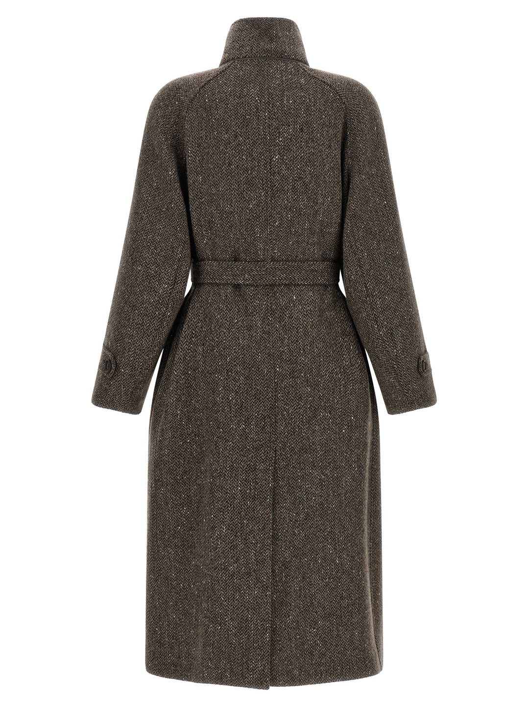Brunello Cucinelli Brown Virgin Wool Coat
