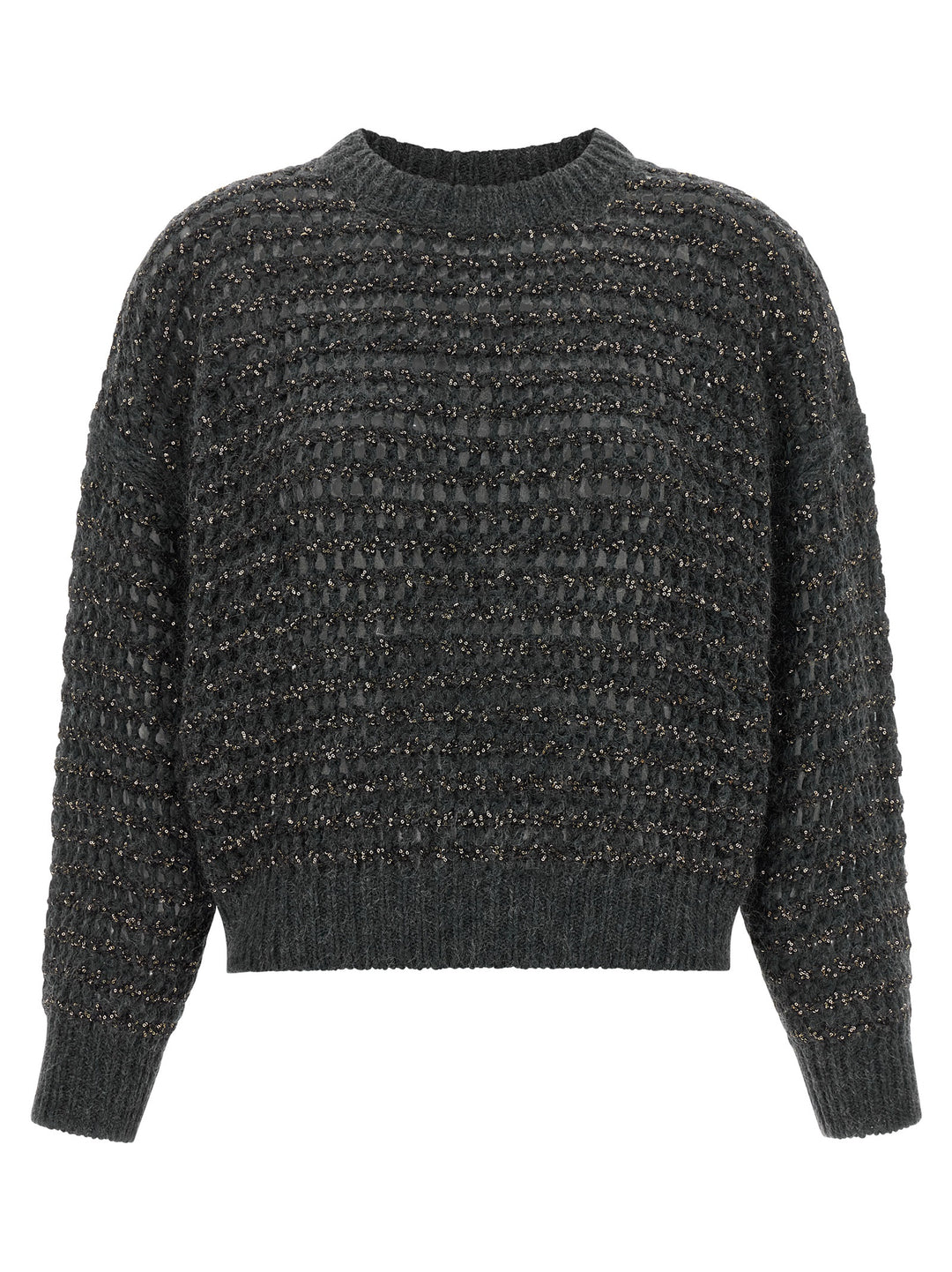 Brunello Cucinelli Gray Elastane Cardigan