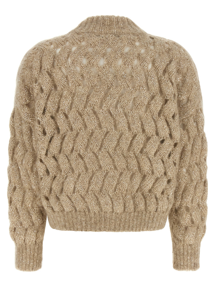 Brunello Cucinelli Beige Wool Cardigan