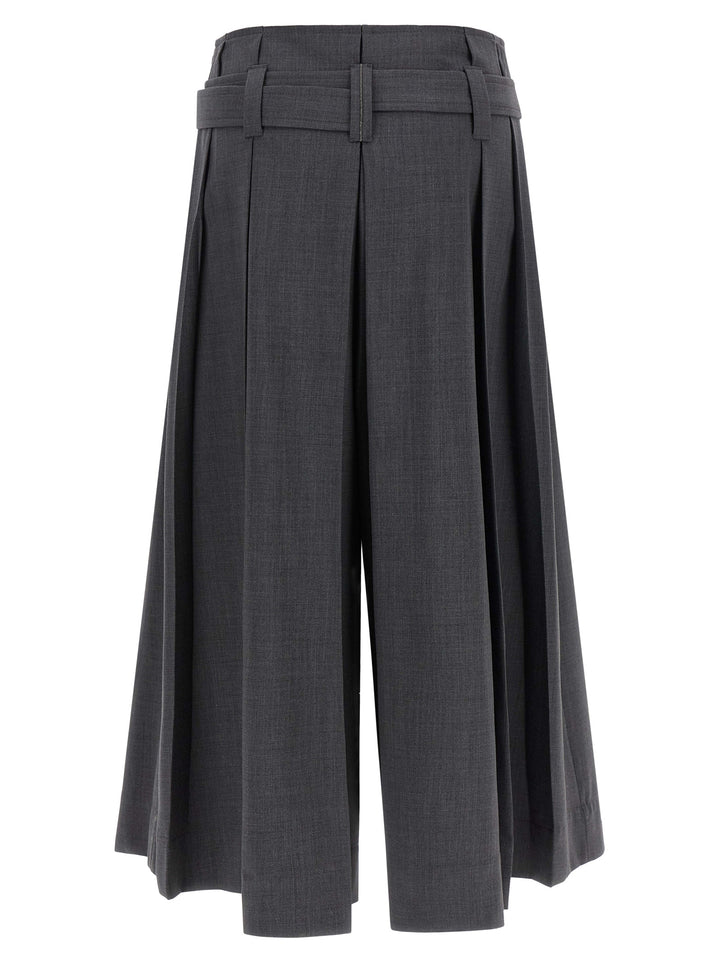 Brunello Cucinelli Gray Virgin Wool Bermuda Shorts