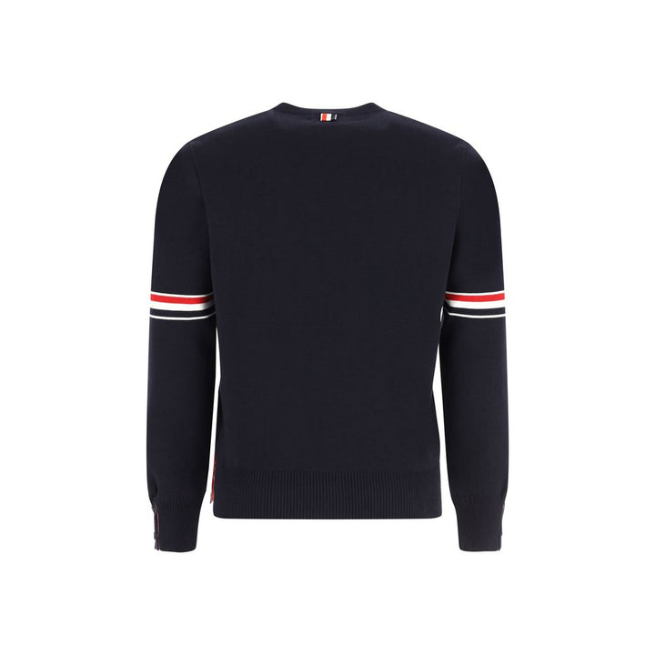 Thom Browne Blue Cotton Sweatshirt