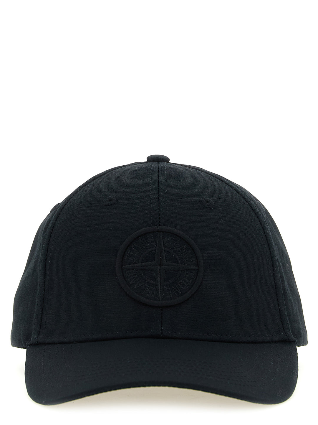 Stone Island Black Cotton Cap (Baseball Hat)