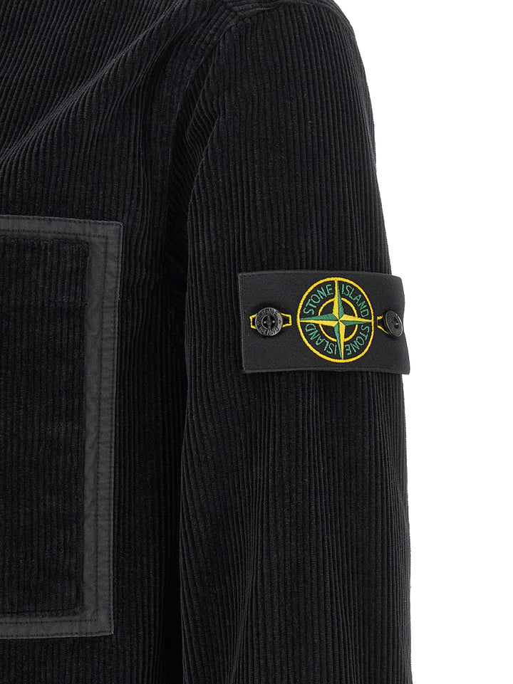 Stone Island Black Cotton Blouse