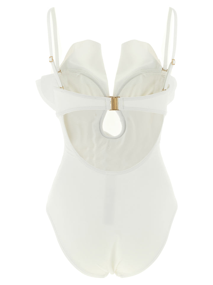 Zimmermann White Polyamide One-Piece Swimsuit