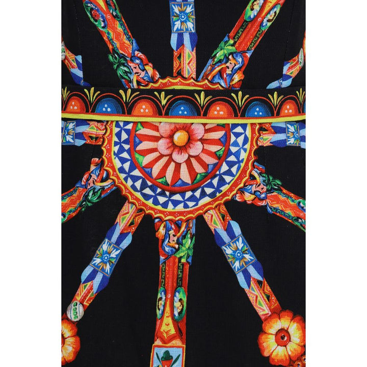 Dolce &amp; Gabbana Multicolor Cotton Casual Dress
