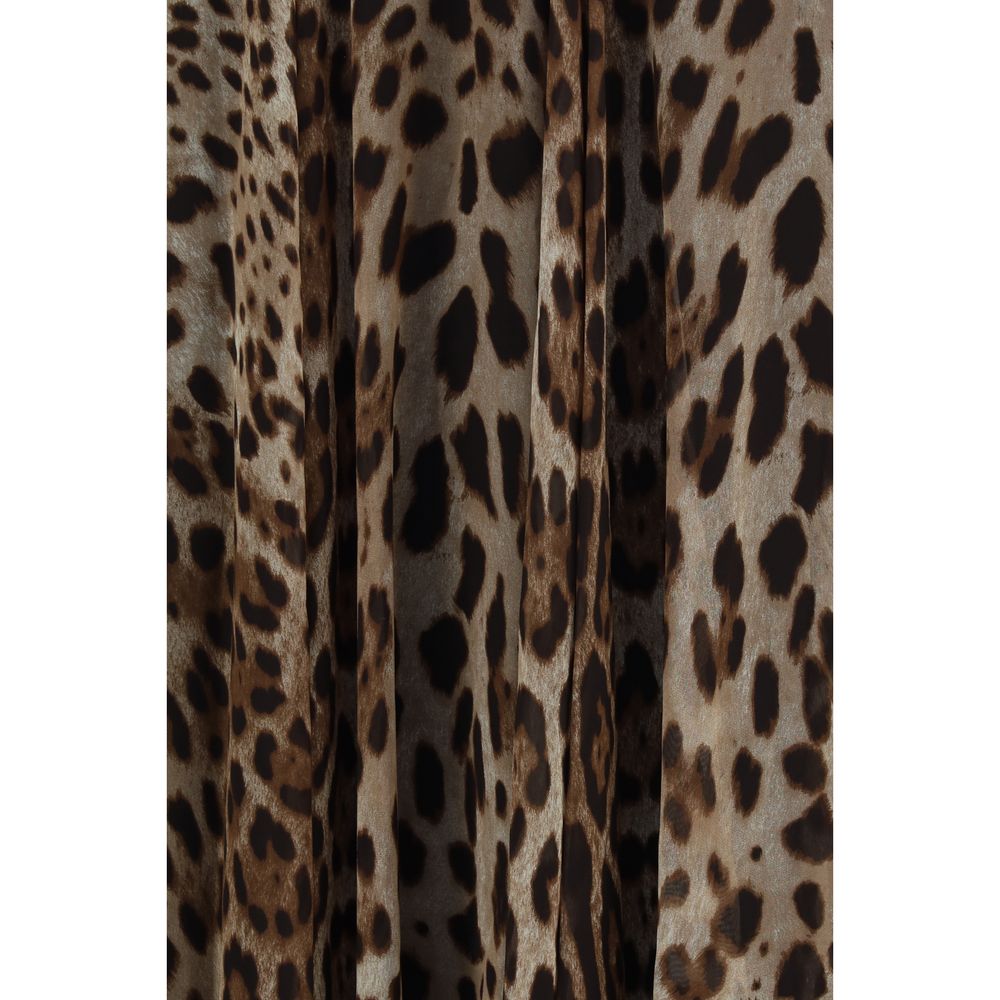 Dolce &amp; Gabbana Beige Silk Long Skirt