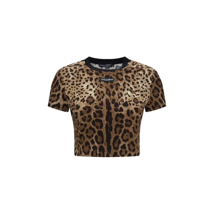 Dolce &amp; Gabbana Beige Cotton T-Shirt
