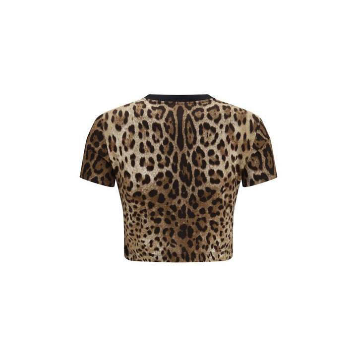 Dolce &amp; Gabbana Beige Cotton T-Shirt