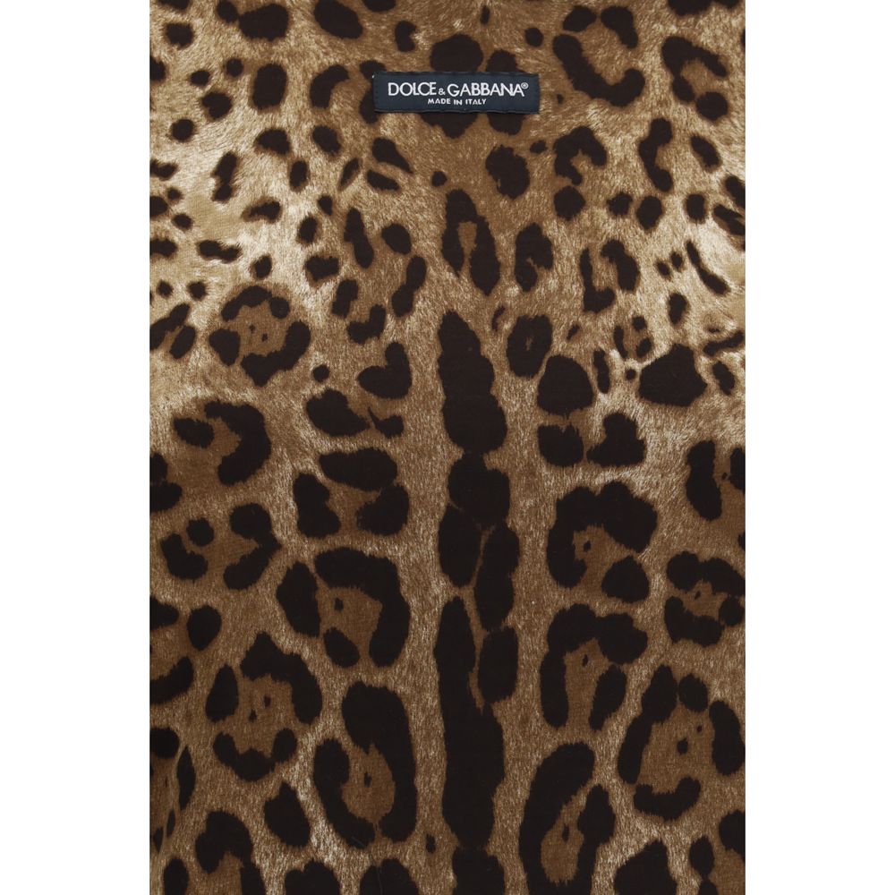 Dolce &amp; Gabbana Beige Cotton T-Shirt
