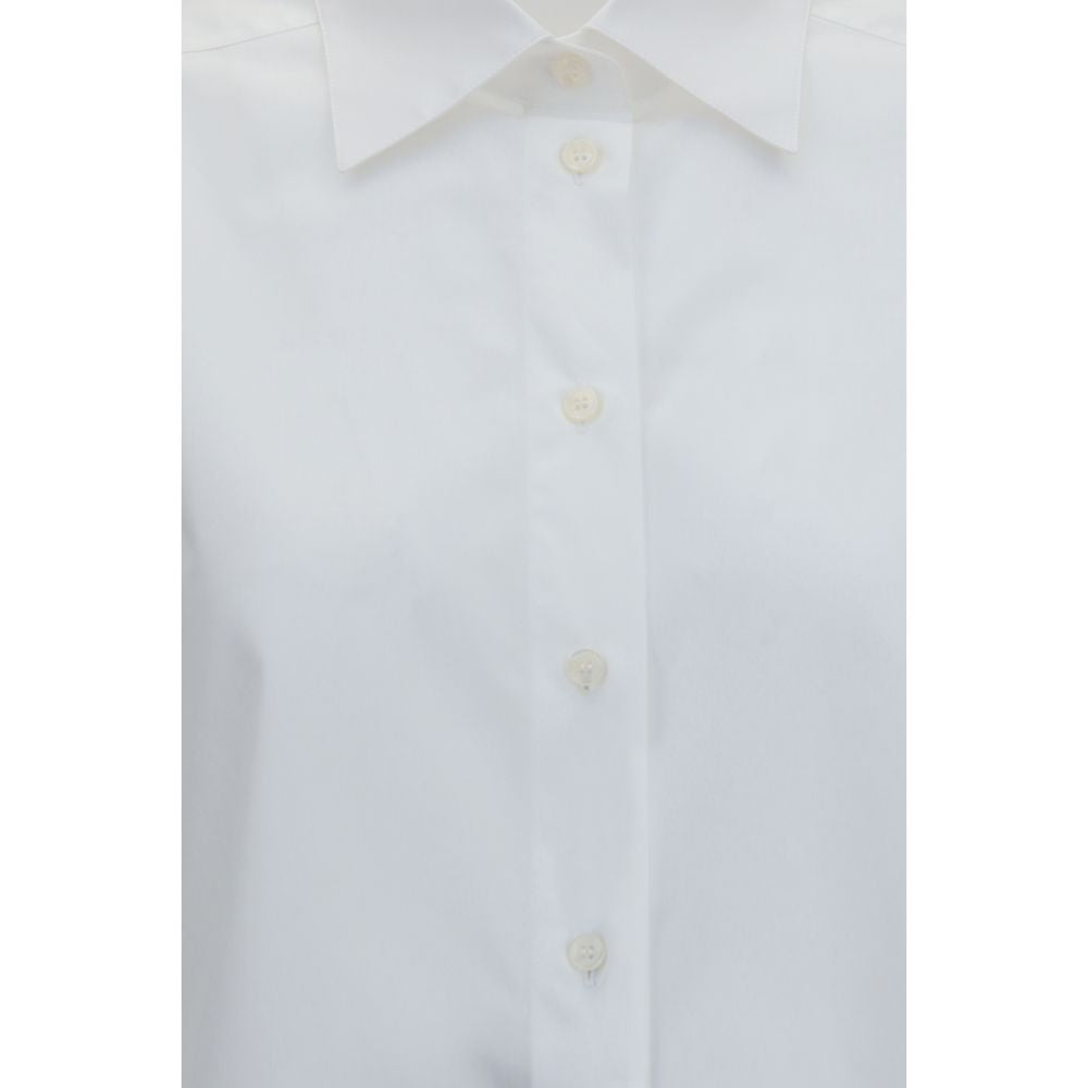 Dolce &amp; Gabbana White Cotton Dress Shirt