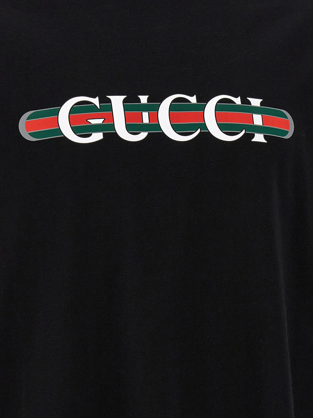 Gucci Black Cotton T-Shirt