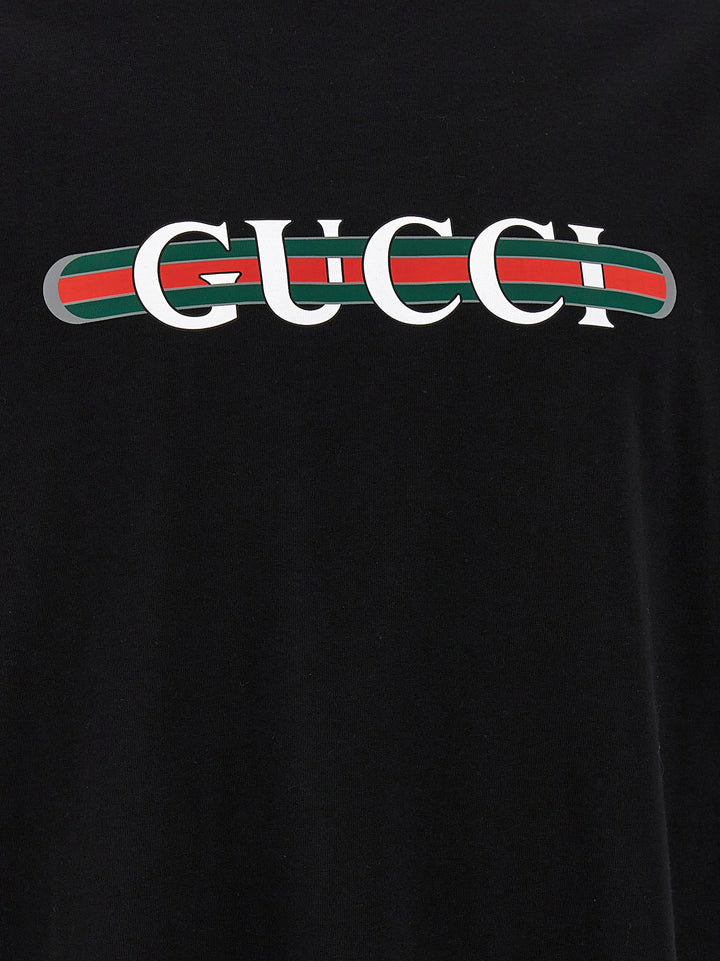 Gucci Black Cotton T-Shirt