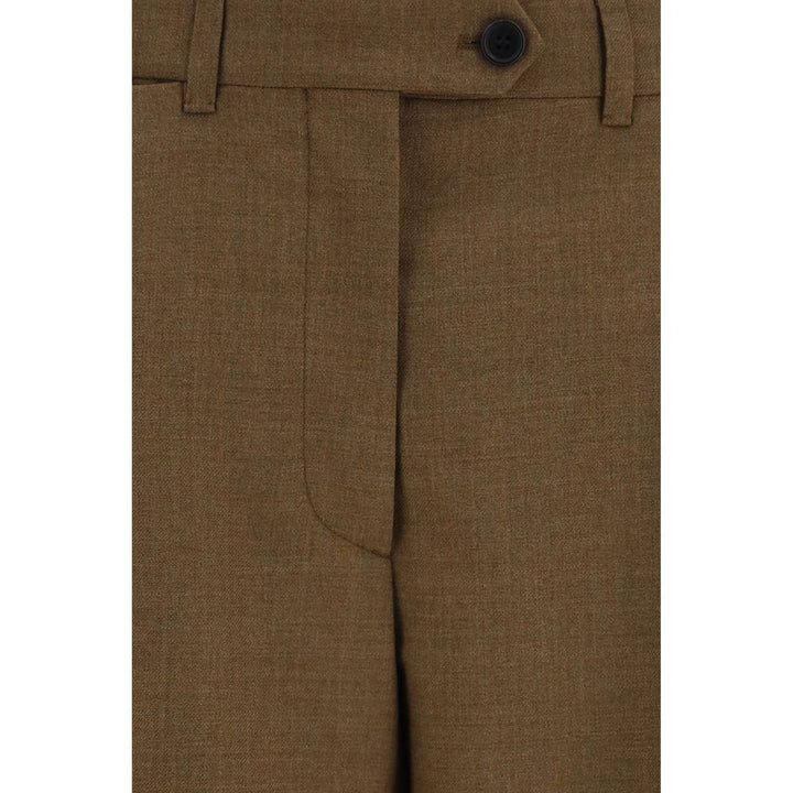 Prada Brown Wool Oves Aries Dress Pants