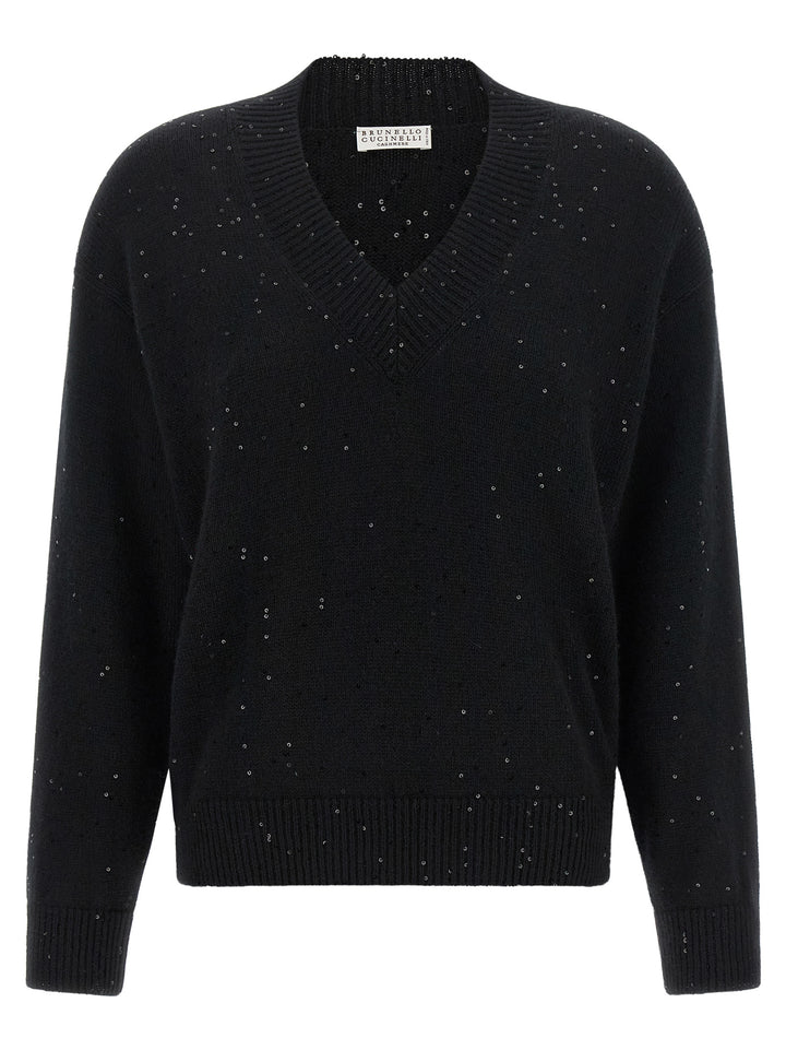 Brunello Cucinelli Black Cashmere Cardigan