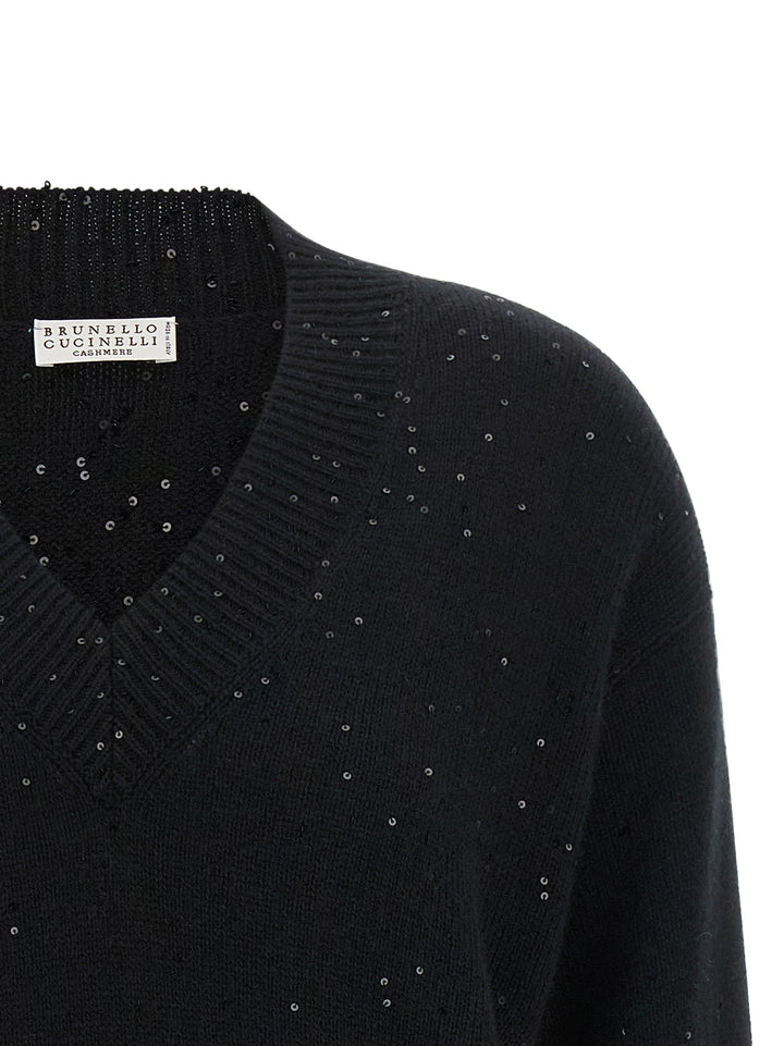 Brunello Cucinelli Black Cashmere Cardigan