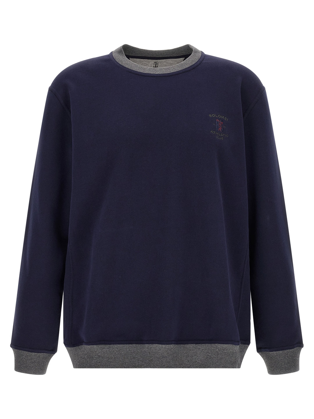 Brunello Cucinelli Blue Cotton Sweatshirt