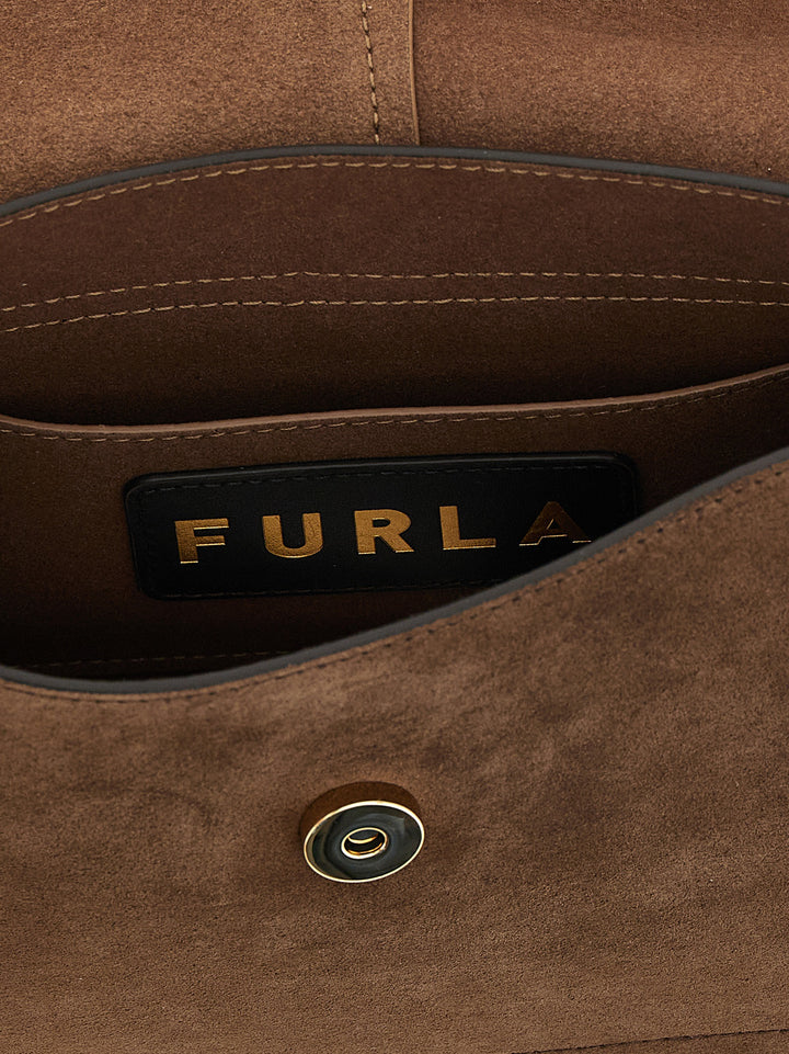 Furla Brown Calfskin Handbag