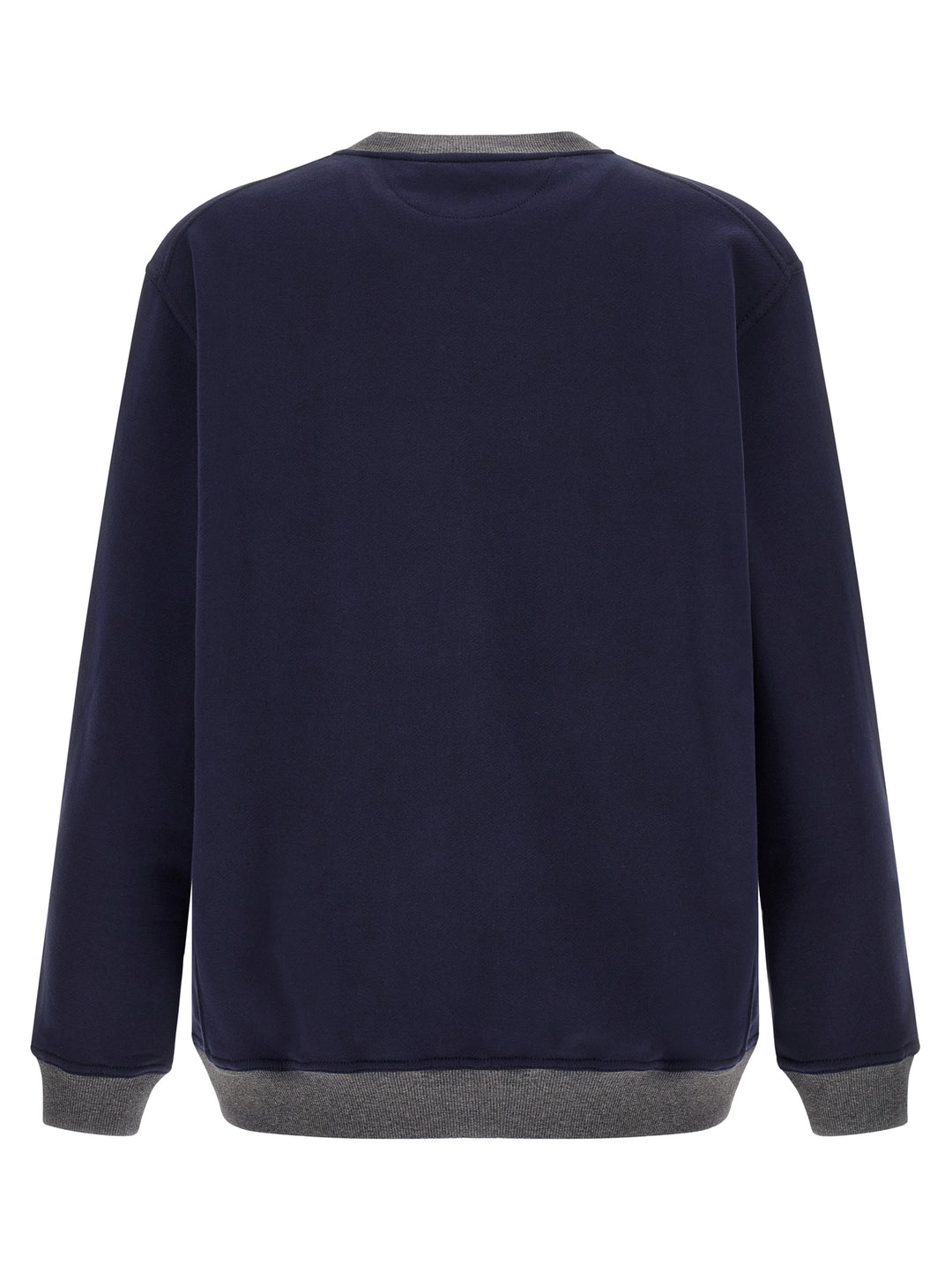 Brunello Cucinelli Blue Cotton Sweatshirt