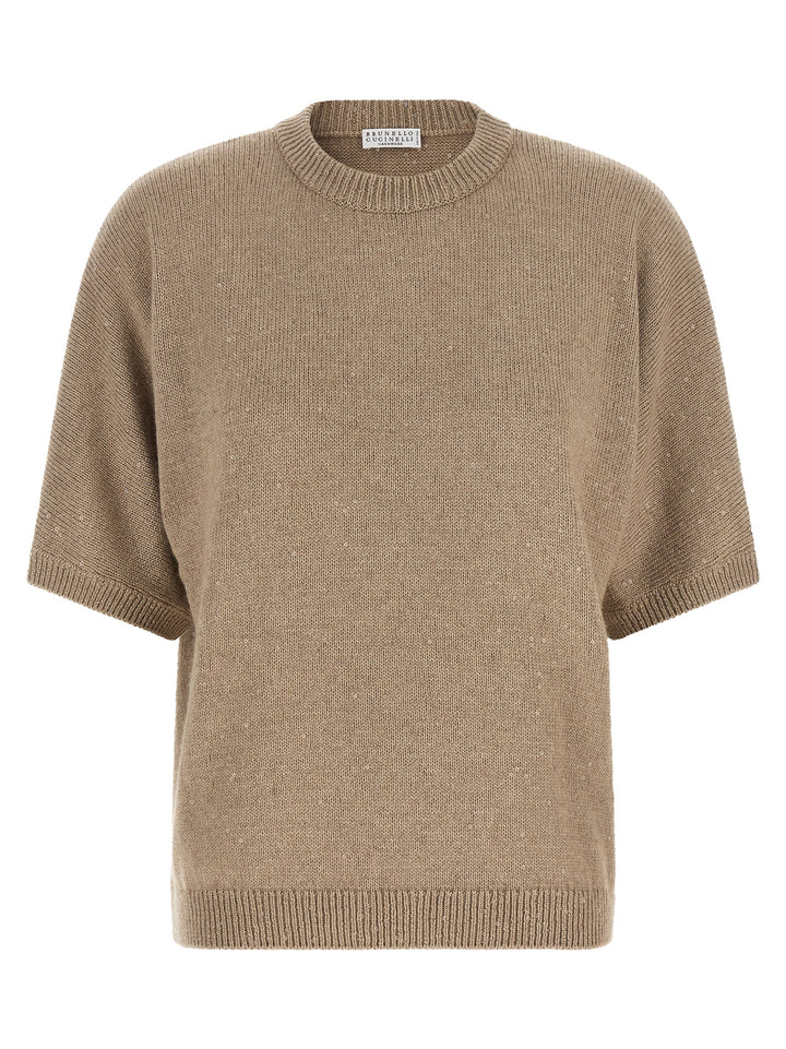 Brunello Cucinelli Beige Cashmere Cardigan