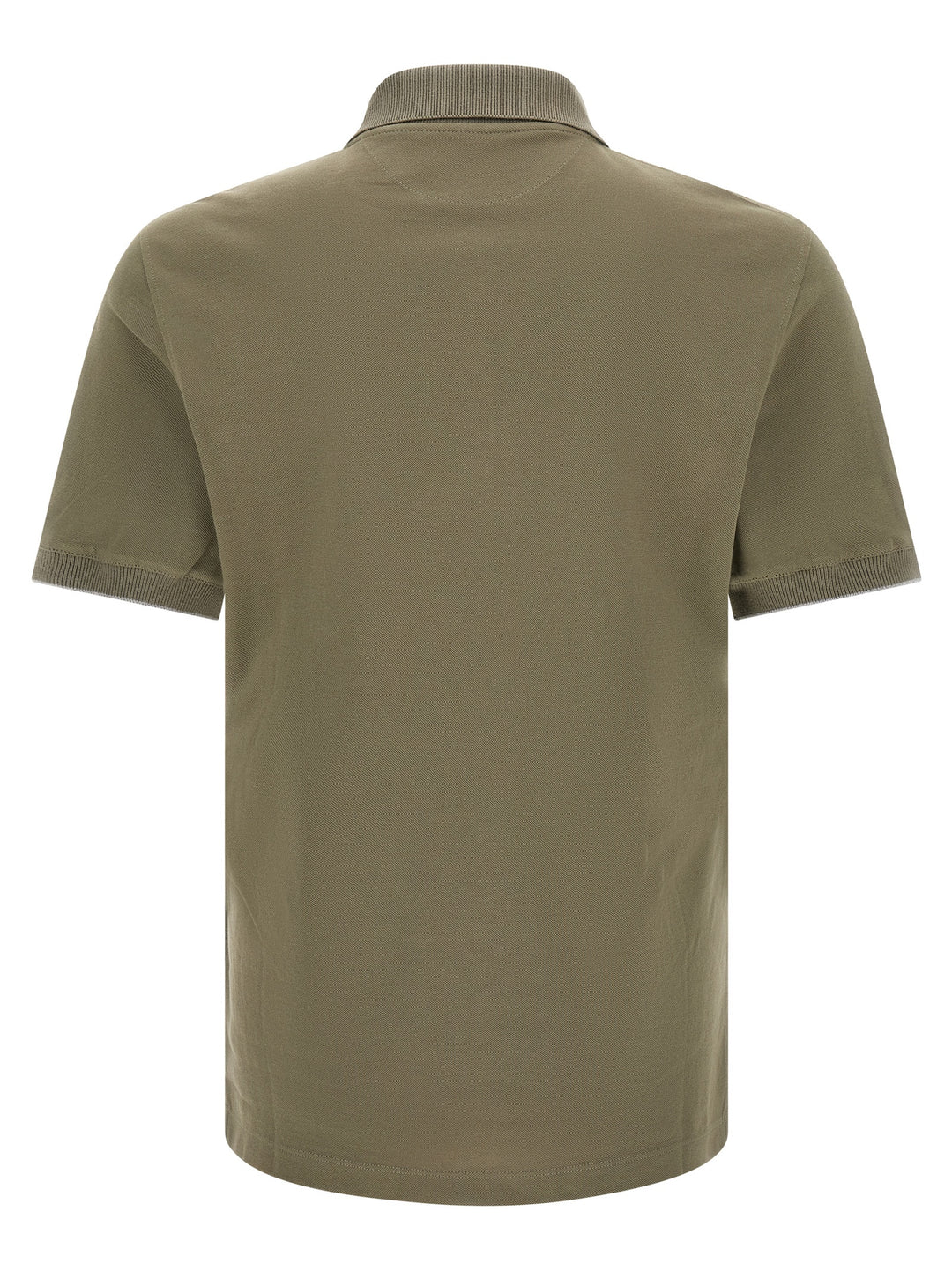 Brunello Cucinelli Bicolor Cotton Polo Shirt
