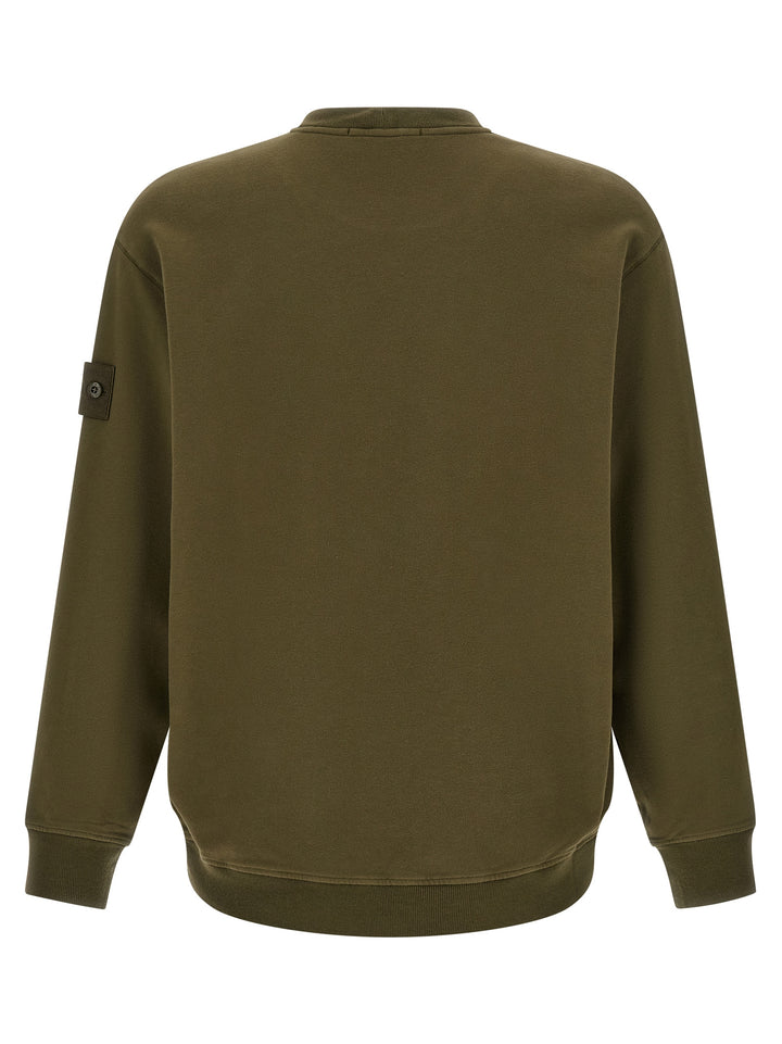 Stone Island Bicolor Cotton Sweatshirt