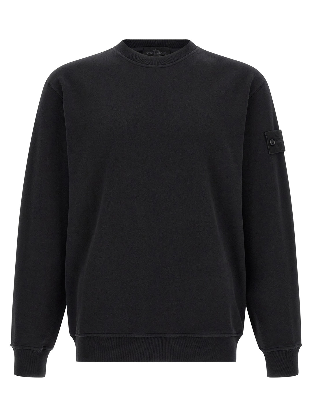 Stone Island Black Cotton Sweatshirt