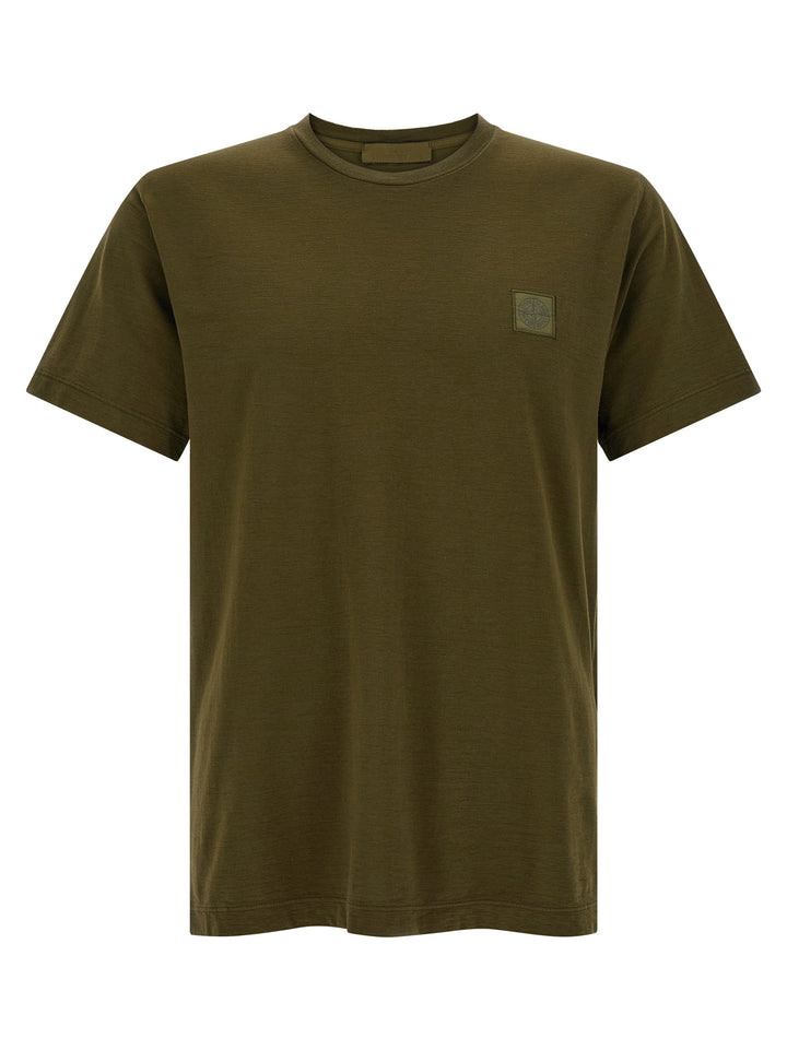 Stone Island Bicolor Cotton T-Shirt