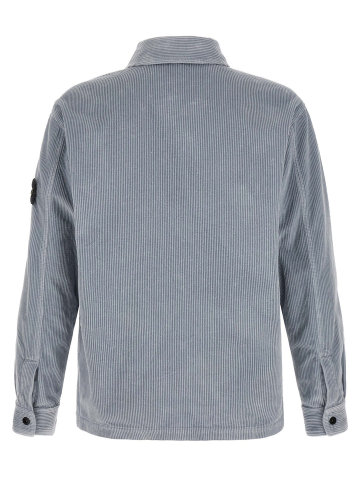 Stone Island Gray Cotton Blouse