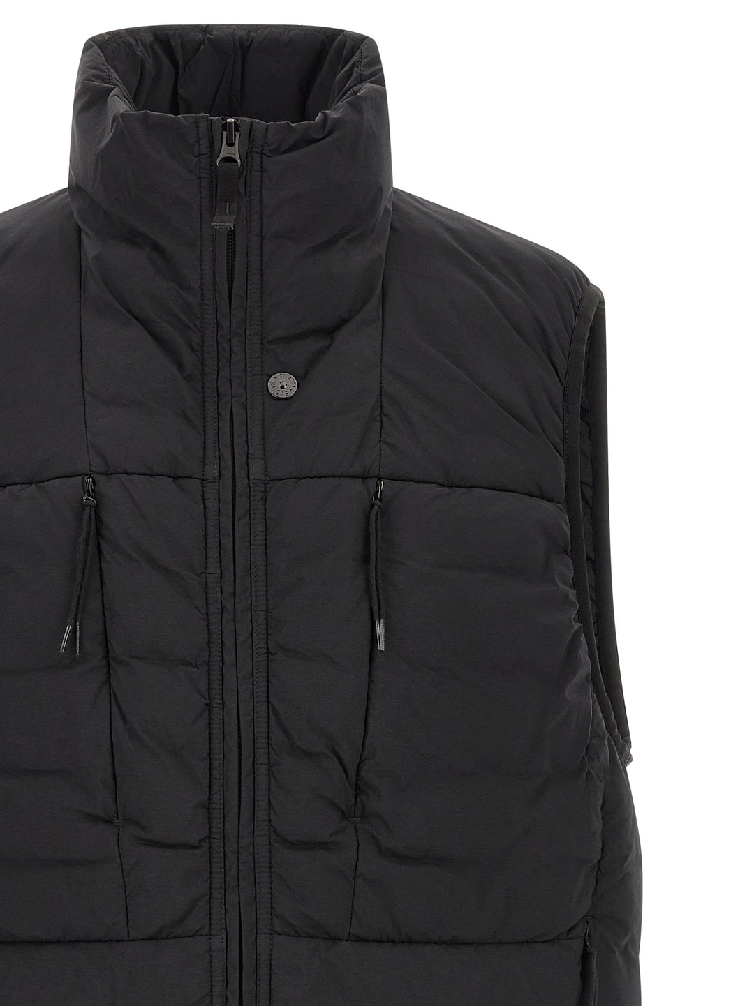 Stone Island Black Polyamide Sleeveless Jacket