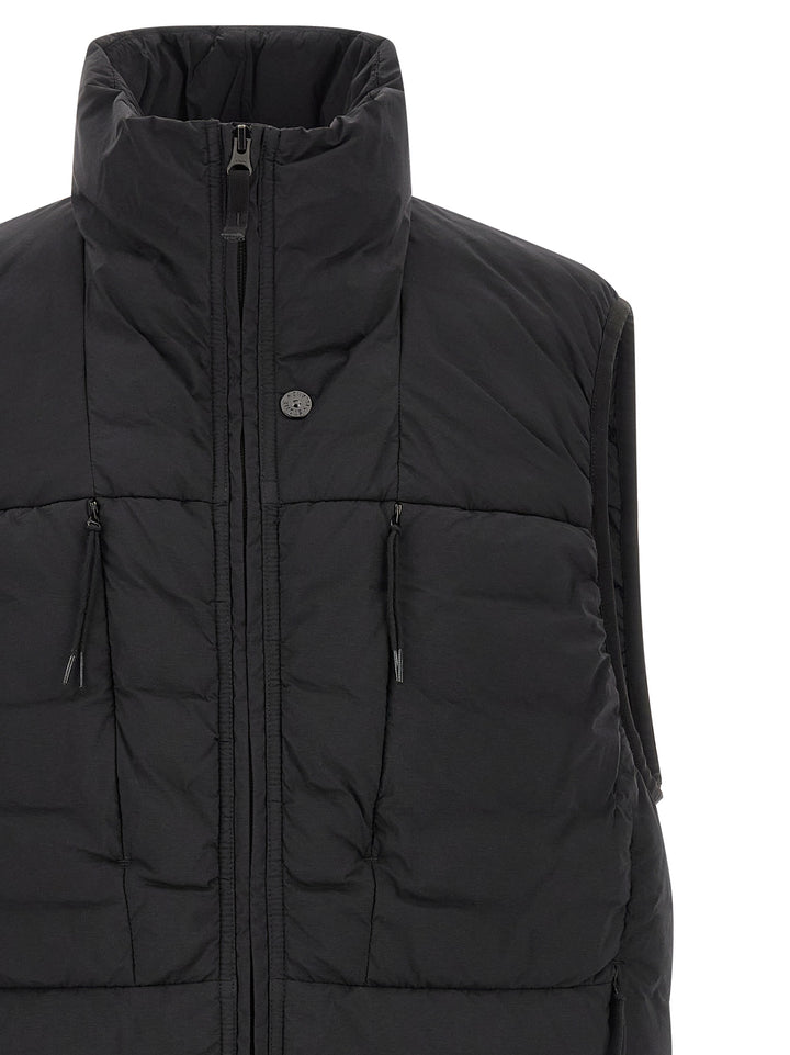 Stone Island Black Polyamide Sleeveless Jacket