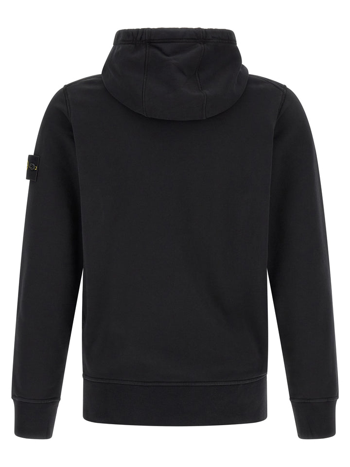 Stone Island Black Cotton Sweatshirt