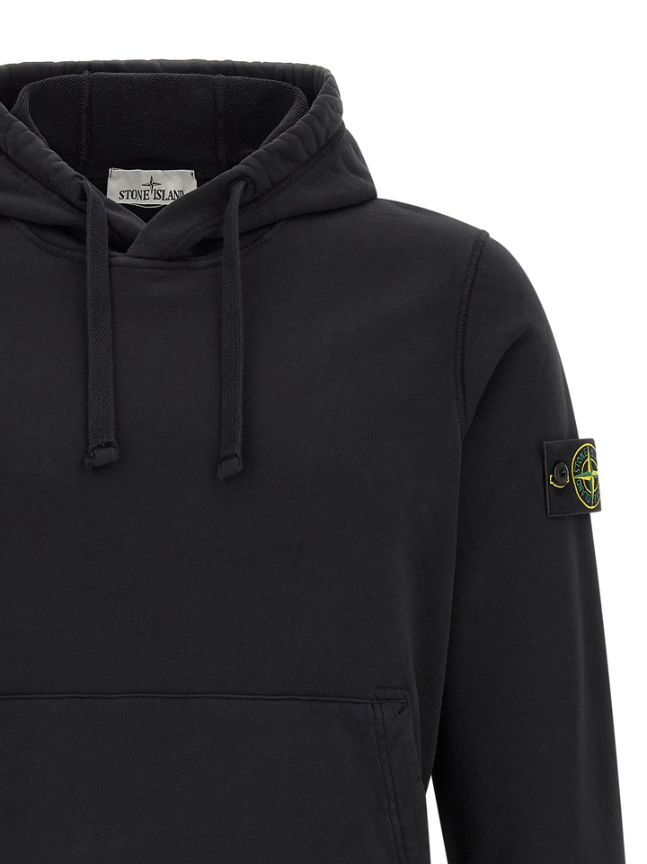 Stone Island Black Cotton Sweatshirt