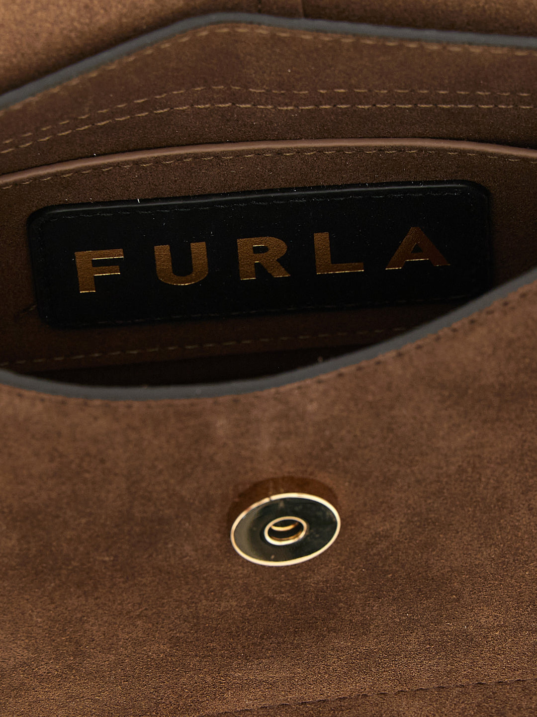 Furla Brown Calfskin Handbag