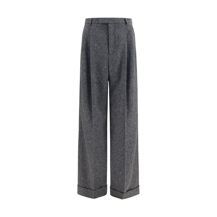 Valentino Garavani Gray Wool Oves Aries Pants
