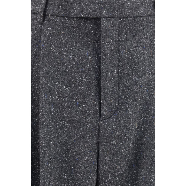 Valentino Garavani Gray Wool Oves Aries Pants